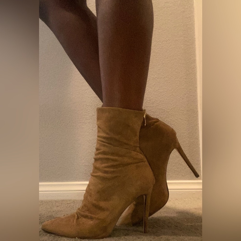 Brown Slouchy Ankle Boots
